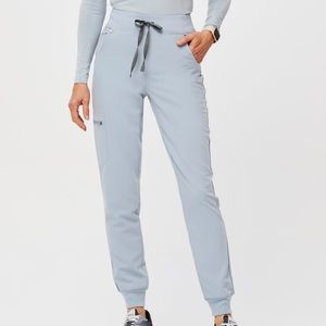 FIGS Dusty Blue High Waisted Zamora Joggers XSP